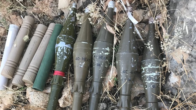 PKK'lı teröristlere ait silah ve mühimmat olduğu bilgisi üzerine operasyon başlatıldı.
