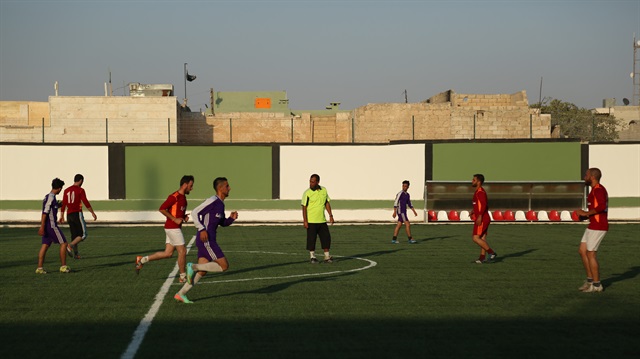 New sports complex opened with Turkey's support in Syria's Al-Bab

