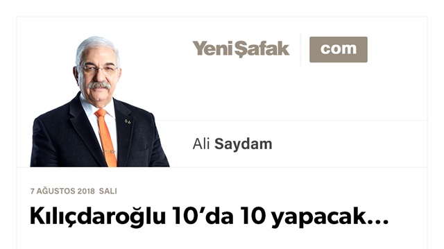 Kılıçdaroğlu 10’da 10 yapacak…