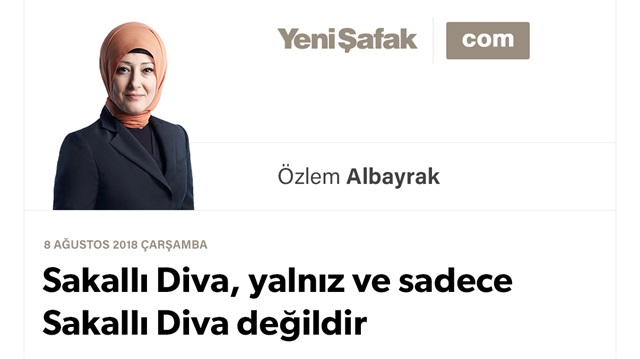 Sakallı Diva, yalnız ve sadece Sakallı Diva değildir