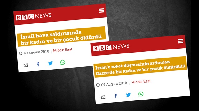 İsrail kızdı BBC anında başlık değiştirdi