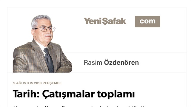 Tarih: Çatışmalar toplamı