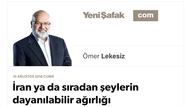 İran ya da sıradan şeylerin dayanılabilir ağırlığı