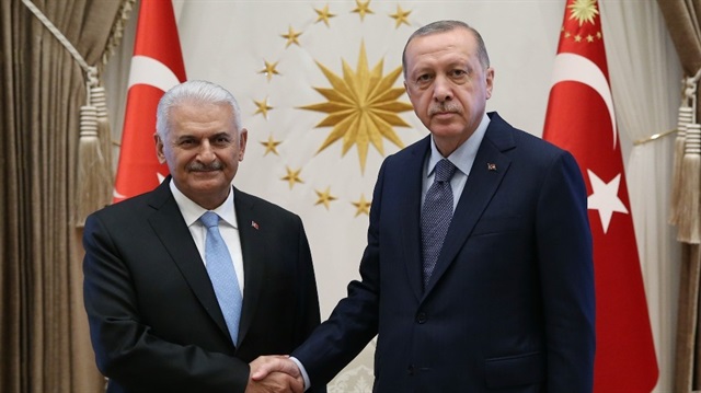 Cumhurbaşkanı Erdoğan Binali Yıldırım