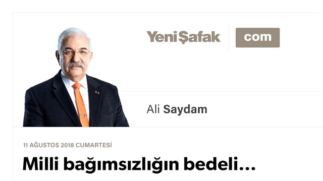 Milli bağımsızlığın bedeli…