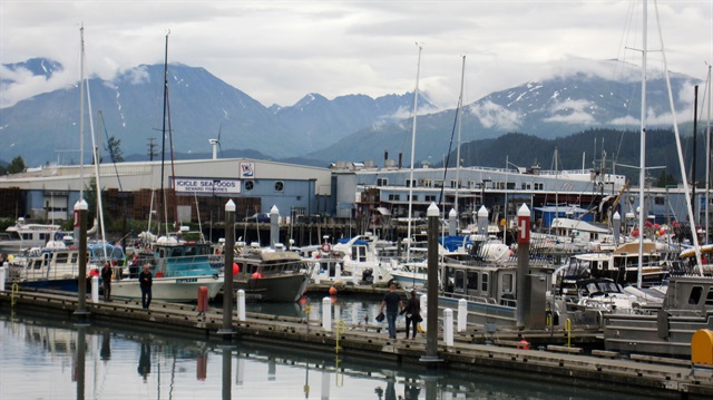 Icicle Seafoods plant is seen in Seward, Alaska, U.S.