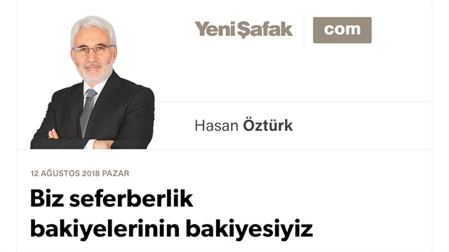 Biz seferberlik bakiyelerinin bakiyesiyiz