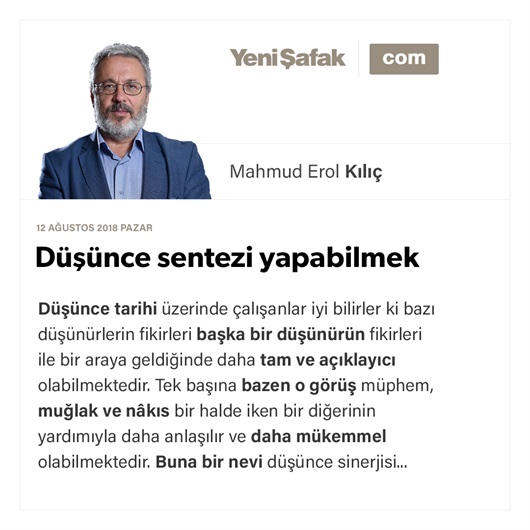 Düşünce sentezi yapabilmek