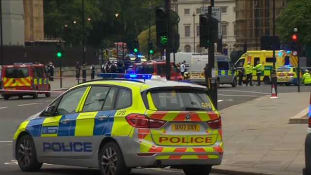 Pedestrians hurt as car hits barriers at UK parliament, man arrested