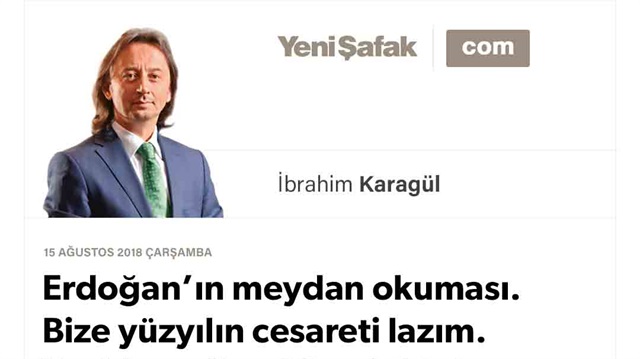 Erdoğan’ın meydan okuması. Bize yüzyılın cesareti lazım. Yeni Amerikan Yüzyılı bitti. Artık bir Türkiye Ekseni var!