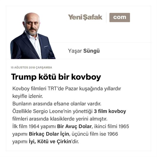 Trump kötü bir kovboy