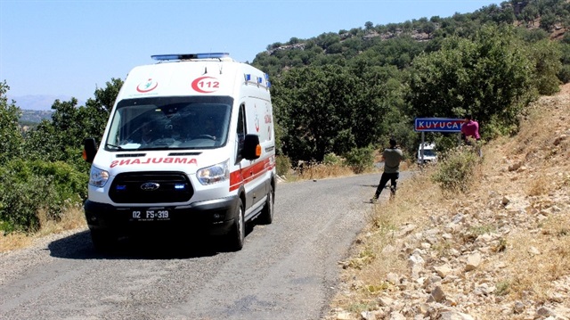 Improvised explosive planted on road detonates when armored vehicle passes by