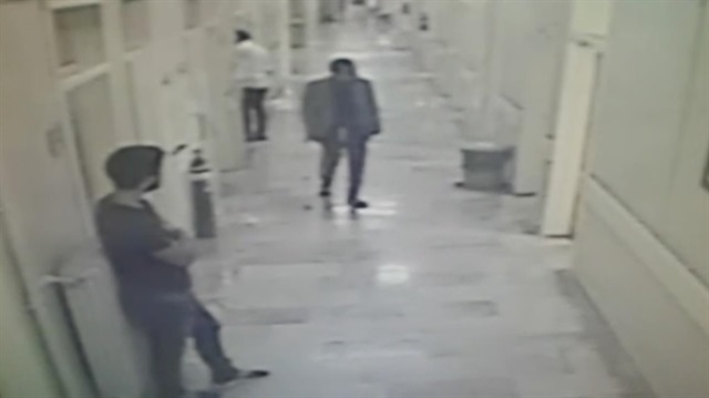 Bartın'da hastanede hırsızlık anı