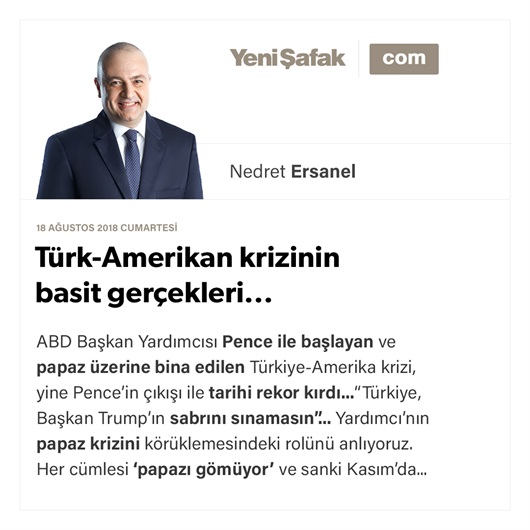 Türk-Amerikan krizinin basit gerçekleri...