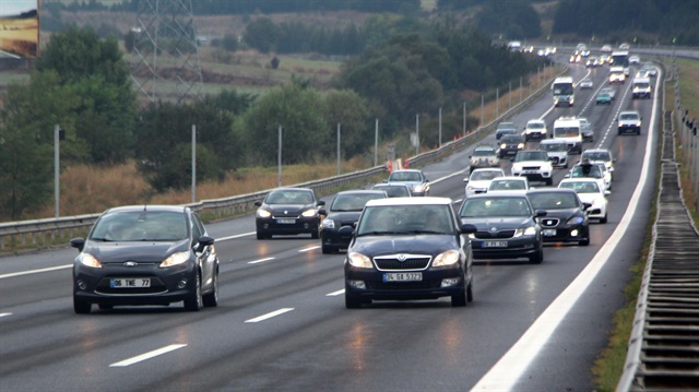 Bolu geçişinde TEM'de bayram yoğunluğu