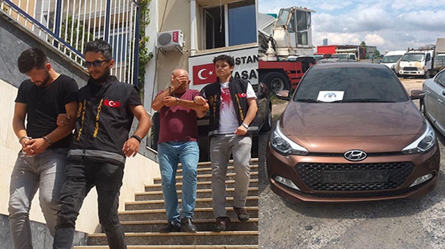 Çaldıkları arabaları cami otoparkına sakladılar Çaldıkları arabaları cami otoparkına sakladılar