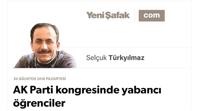 AK Parti kongresinde yabancı öğrenciler