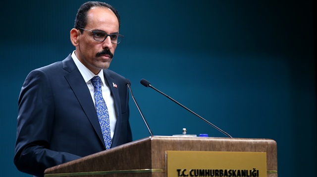 Respond to Greece by the presidential spokesperson Kalin
