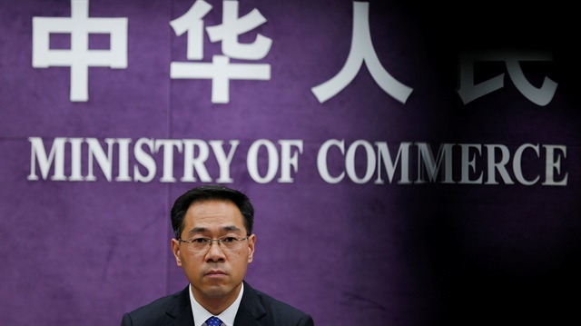 File photo: China's Ministry of Commerce spokesperson Gao Feng attends a news conference at the commerce ministry in Beijing, China