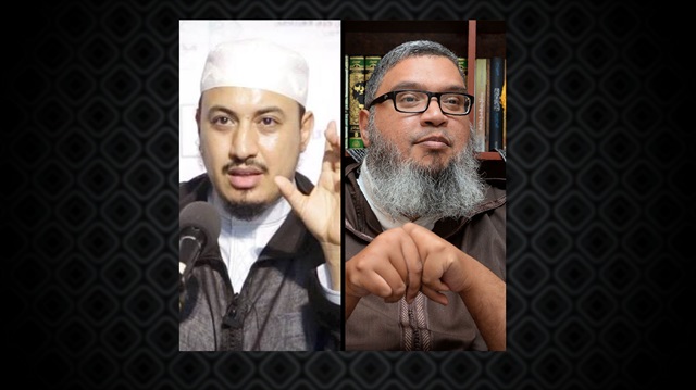 Faslı din adamı Adil Raffuş ve Faslı âlim Hammad el-Kabbac