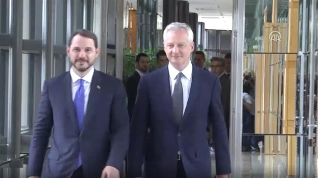 Turkish Finance Minister meets French counterpart