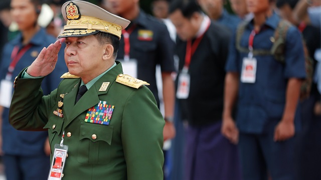 Myanmar's Commander in Chief Senior General Min Aung Hlaing 