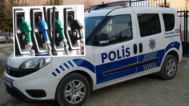 Polis otosunun yakıtını boşaltıp satan sivil polis çıkarıldığı mahkemece tutuklandı.