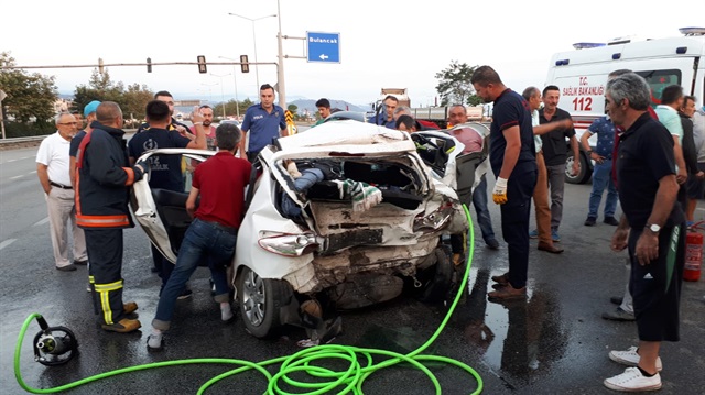 Giresun'da feci kaza
