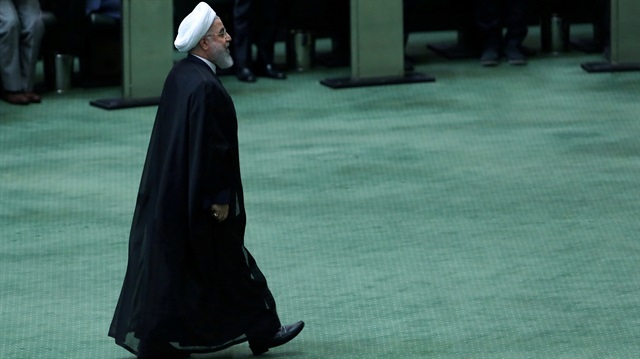 Iranian President Hassan Rouhani attends a parliamentary session in Tehran, Iran August 28, 2018. 