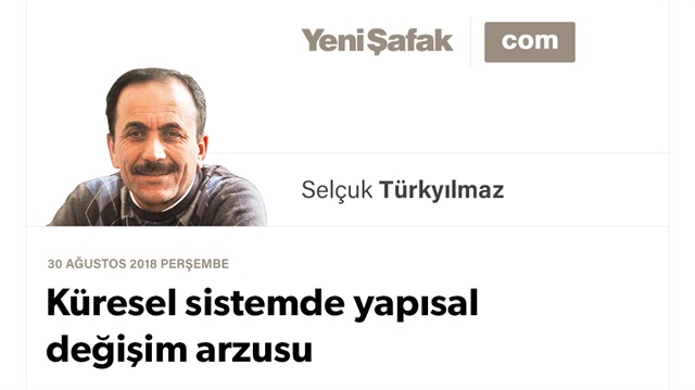 Küresel sistemde yapısal değişim arzusu