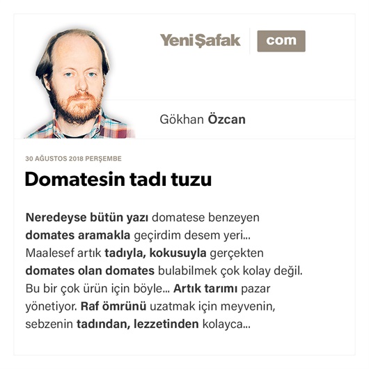 Domatesin tadı tuzu