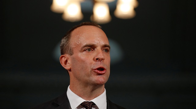 Britain's Secretary of State for Exiting the European Union, Dominic Raab 