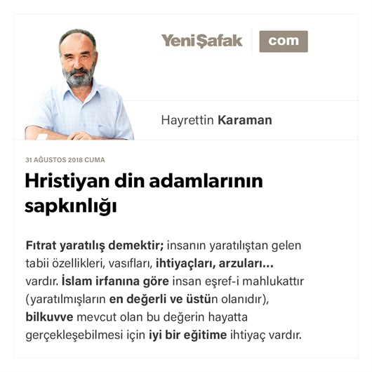 Hristiyan din adamlarının sapkınlığı