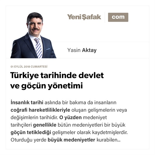 Türkiye tarihinde devlet ve göçün yönetimi