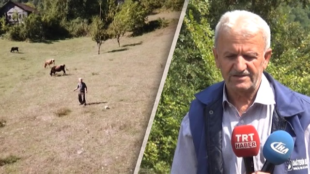 Drone'dan korkan Hasan amca konuştu