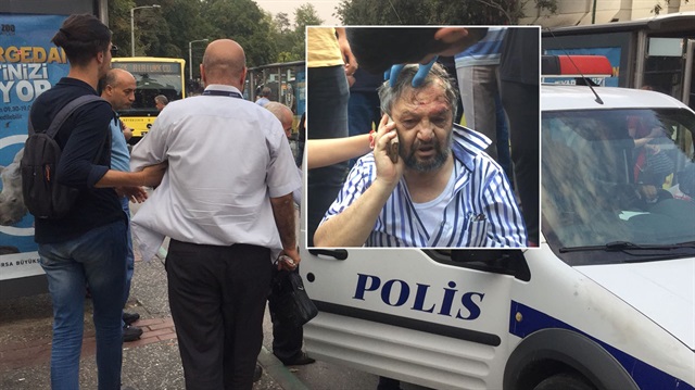 Otobüs şoförü ve yolcu tarafından darp edilen 72 yaşındaki adam sağlık ekiplerince hastaneye götürüldü.