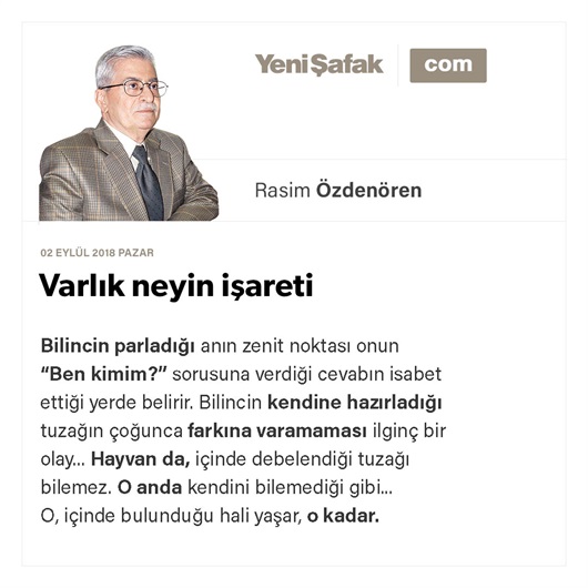 Varlık neyin işareti