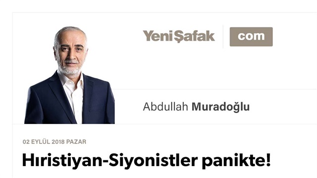 Hıristiyan-Siyonistler panikte!
