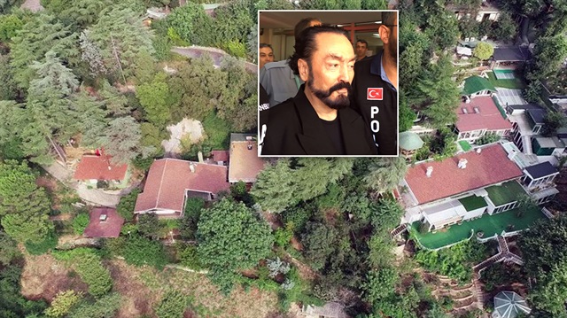 Oktar'ın örgüt mensuplarıyla birlikte kullandığı villanın kaçak yerleriyle ilgili rapor oluşturuldu.