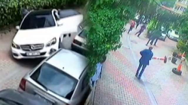 Görevli arabaya atlayınca otomobil şaha kalktı!