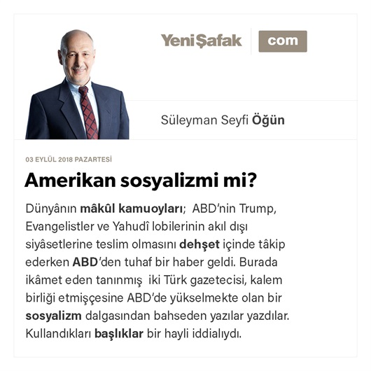 Amerikan sosyalizmi mi?