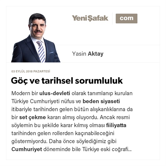 Göç ve tarihsel sorumluluk