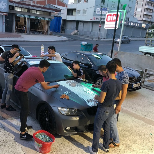 Arabadan ayna yaptılar