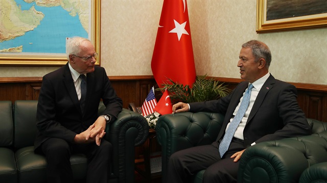 Hulusi Akar and James Jeffrey  