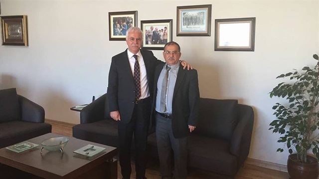 İYİ Parti Şanlıurfa İl Başkanı Rüstem Coşkun (sağda)
