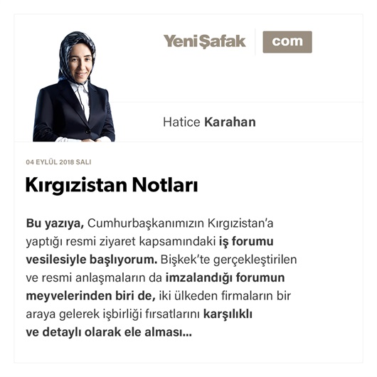 Kırgızistan notları