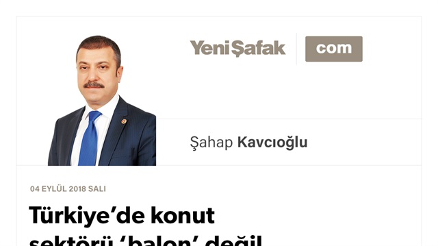 Türkiye’de konut sektörü ‘balon’ değil