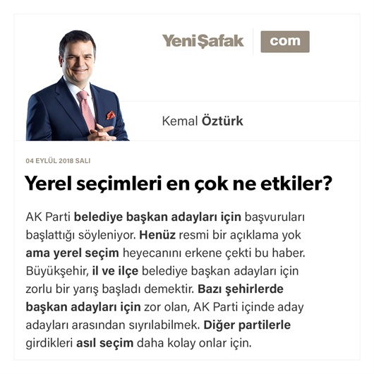 Yerel seçimleri en çok ne etkiler?