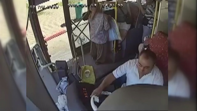 Otobüste baygınlık geçiren yolcuyu şoför hastaneye yetiştirdi