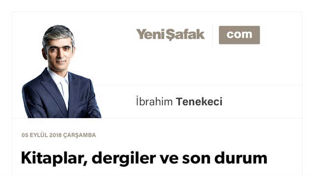 Kitaplar, dergiler ve son durum